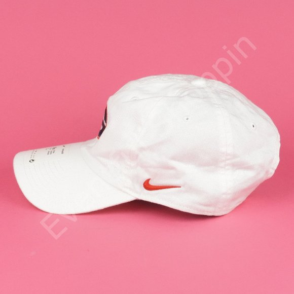 Nike Heritage86 Georgia Bulldogs Football 6 Panel Adjustable Hat in White - Picture 3 of 12